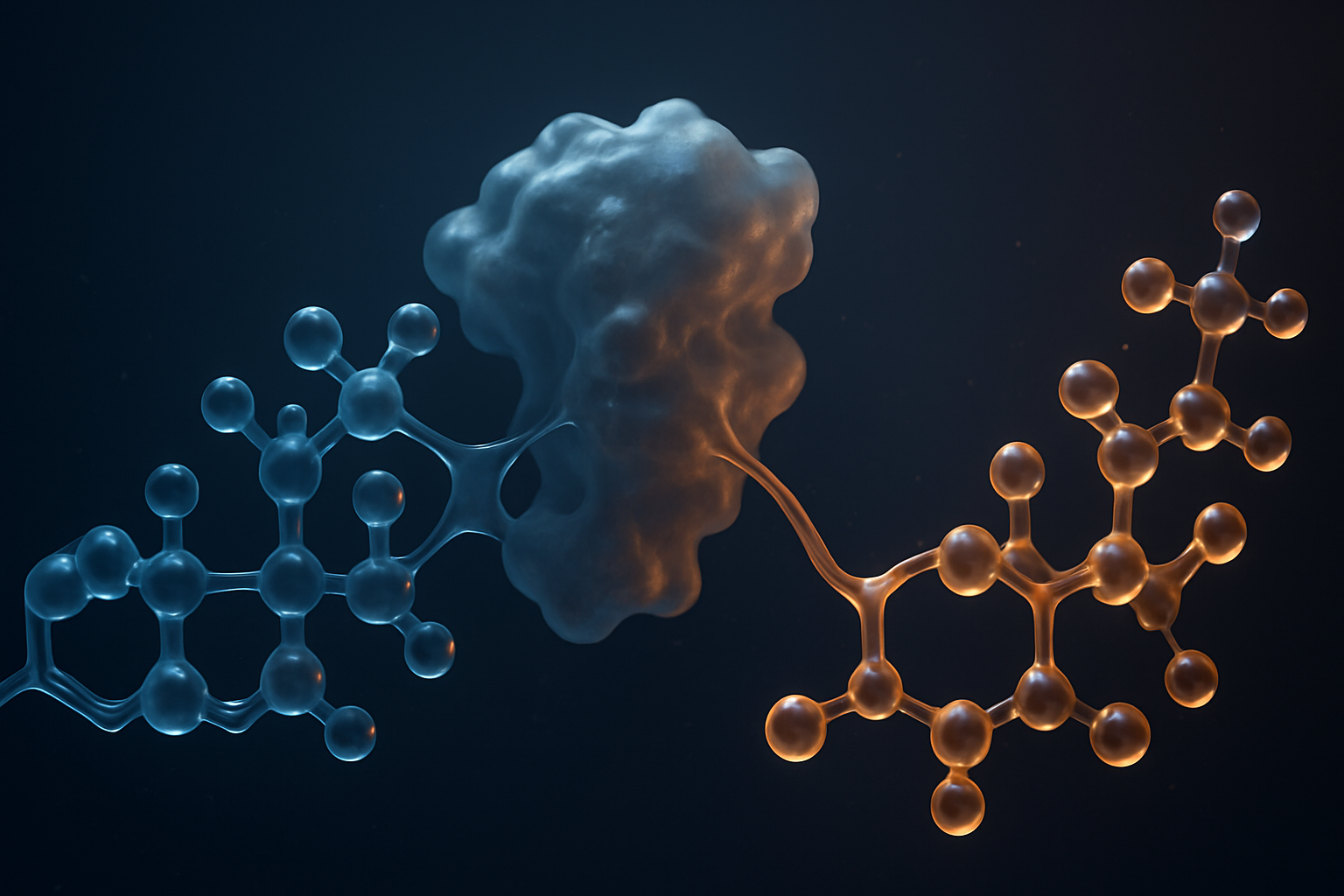 Estrutura molecular científica de conversão hormonal aromatase